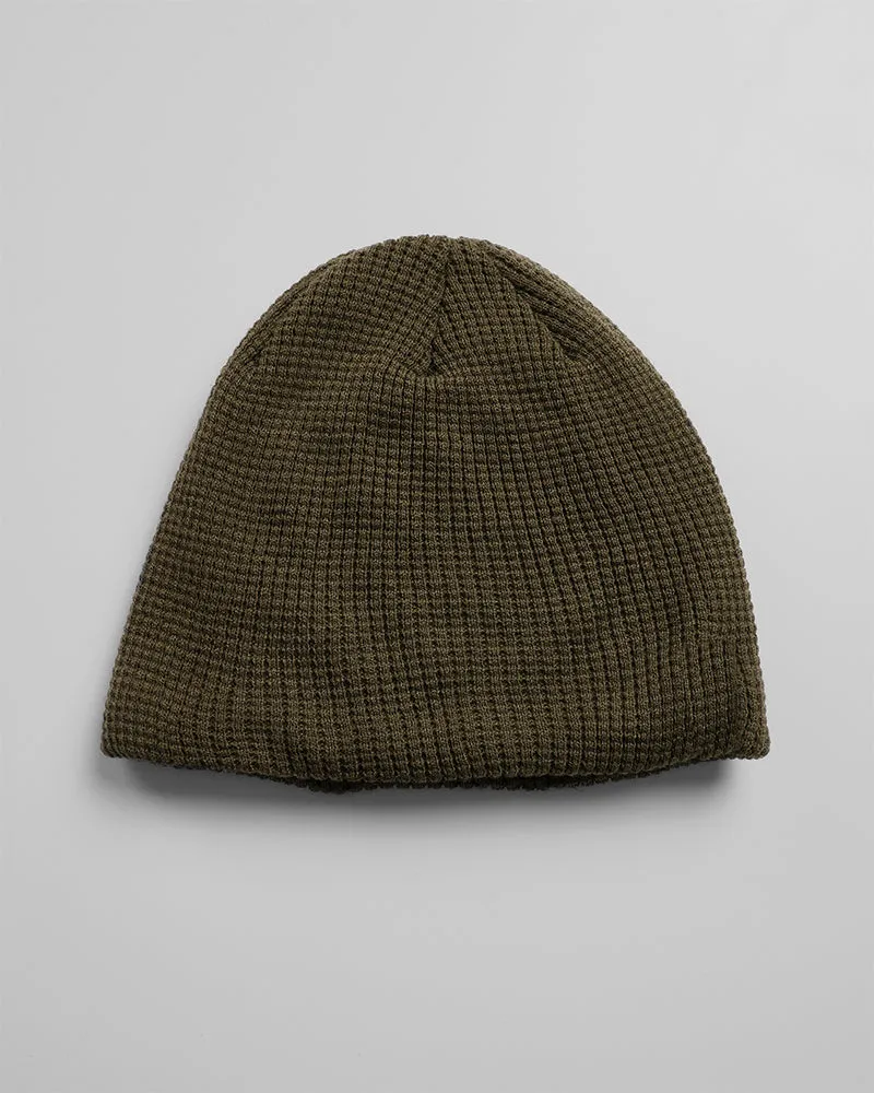 WAFFLE SHERPA-LINED BEANIE