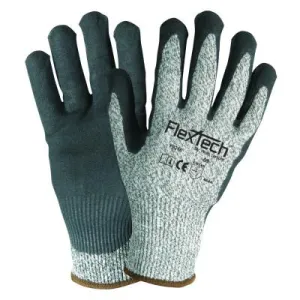 Wells Lamont_FlexTech™_Y9236_Hi_Viz_Yellow_Sandy_Nitrile_Palm_Cut_Glove_X_Large