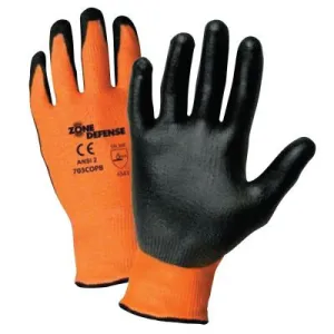 West Chester Zone Defense Gloves, Large, Orange/Black, 703COPB/L