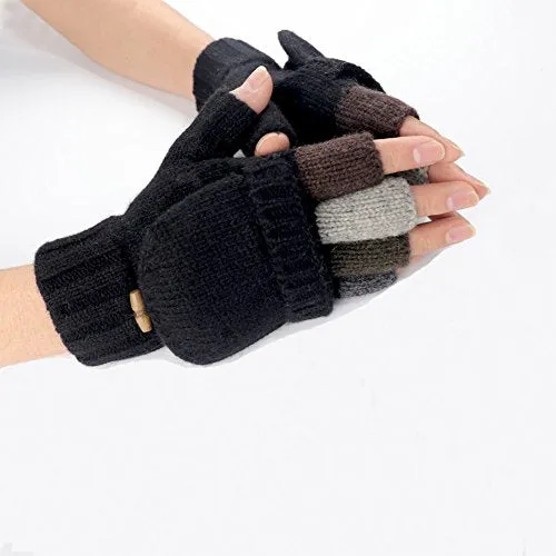 Winter Convertible Fingerless Gloves