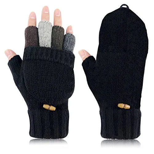 Winter Convertible Fingerless Gloves