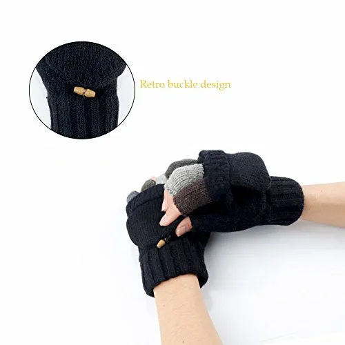 Winter Convertible Fingerless Gloves