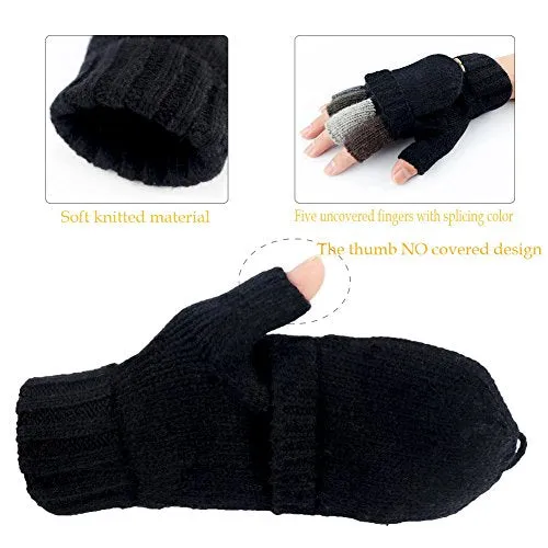 Winter Convertible Fingerless Gloves