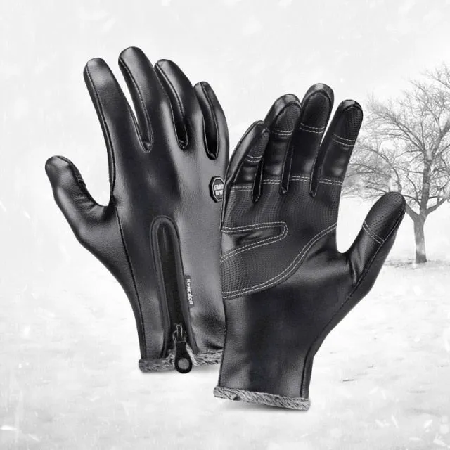 Winter Leather Gloves