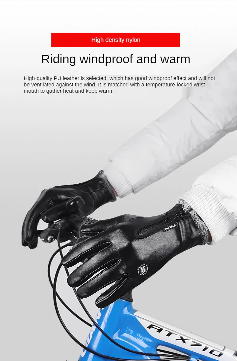 Winter Leather Gloves