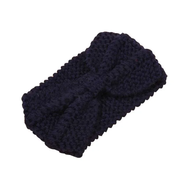 Women Crochet Bow Stretch Hairband Headwrap