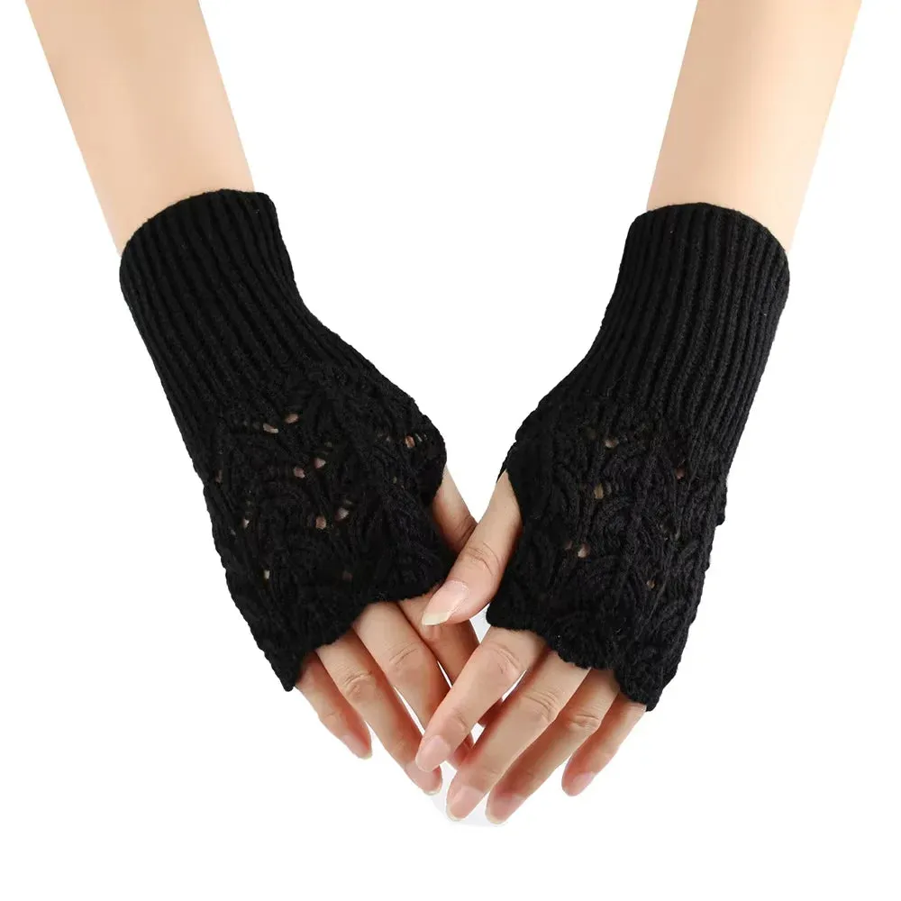 Women's & Men's Winter Half-Finger Gloves - Thickened
