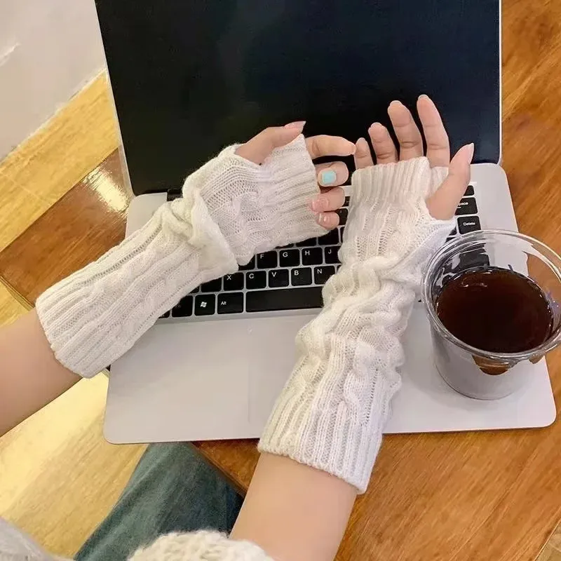 Women's & Men's Winter Half-Finger Gloves - Thickened