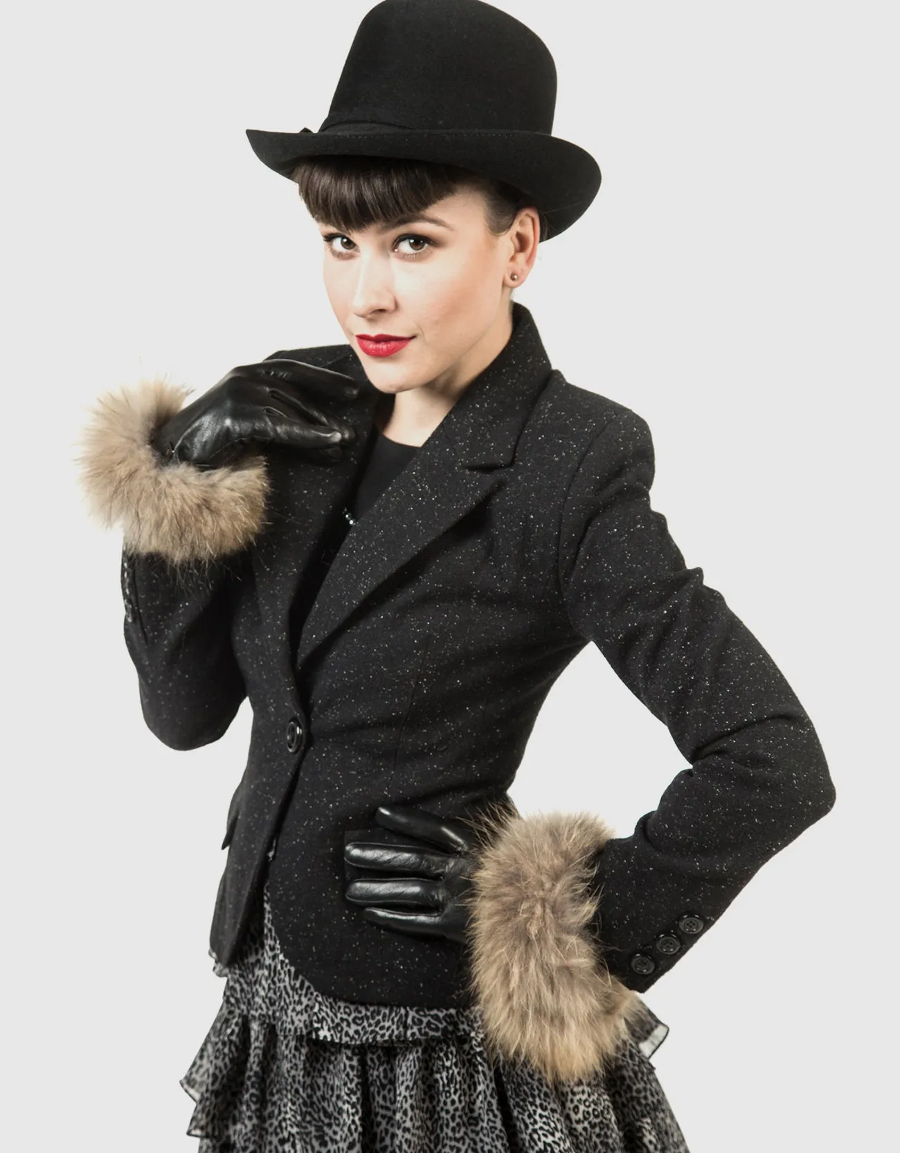 Women's  Fur Strength Touchscreen Sheepskin Glove
