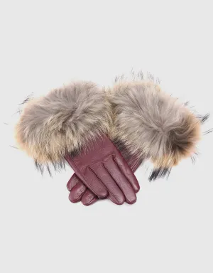 Women's  Fur Strength Touchscreen Sheepskin Glove