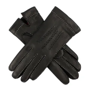 Women's Heritage Handsewn Three-Point Cashmere-Lined Deerskin Leather Gloves