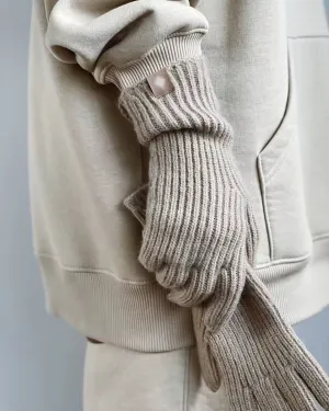 Women's knitted gloves. Soft cashmere gloves. Touchscreen-friendly gloves