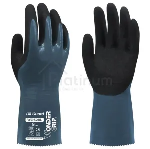 Wonder Grip WG-528L OIL GUARD - Oil Resistant Gloves (Nitrile Palm)