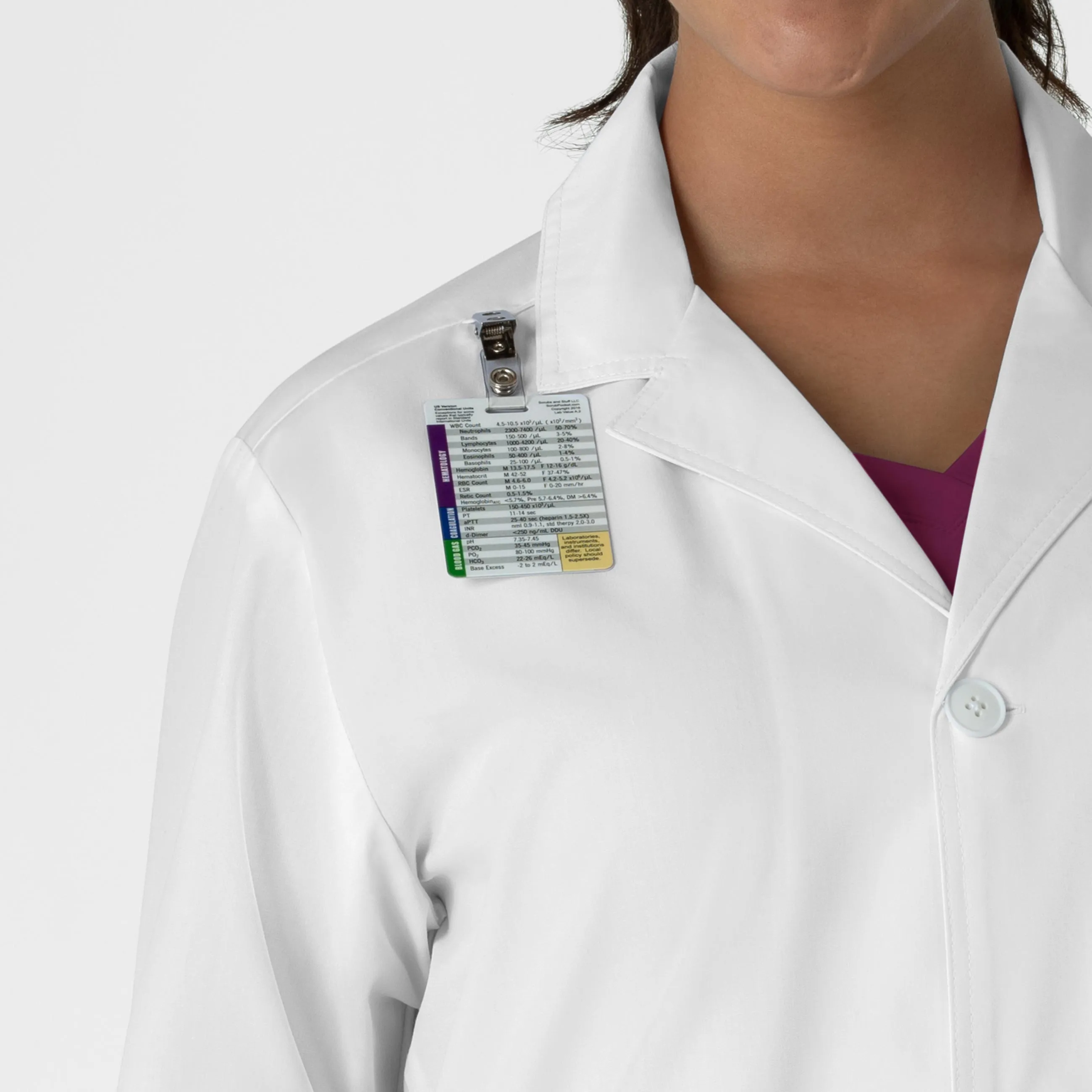 WonderLAB 7602 Unisex Iconic Lab Coat White
