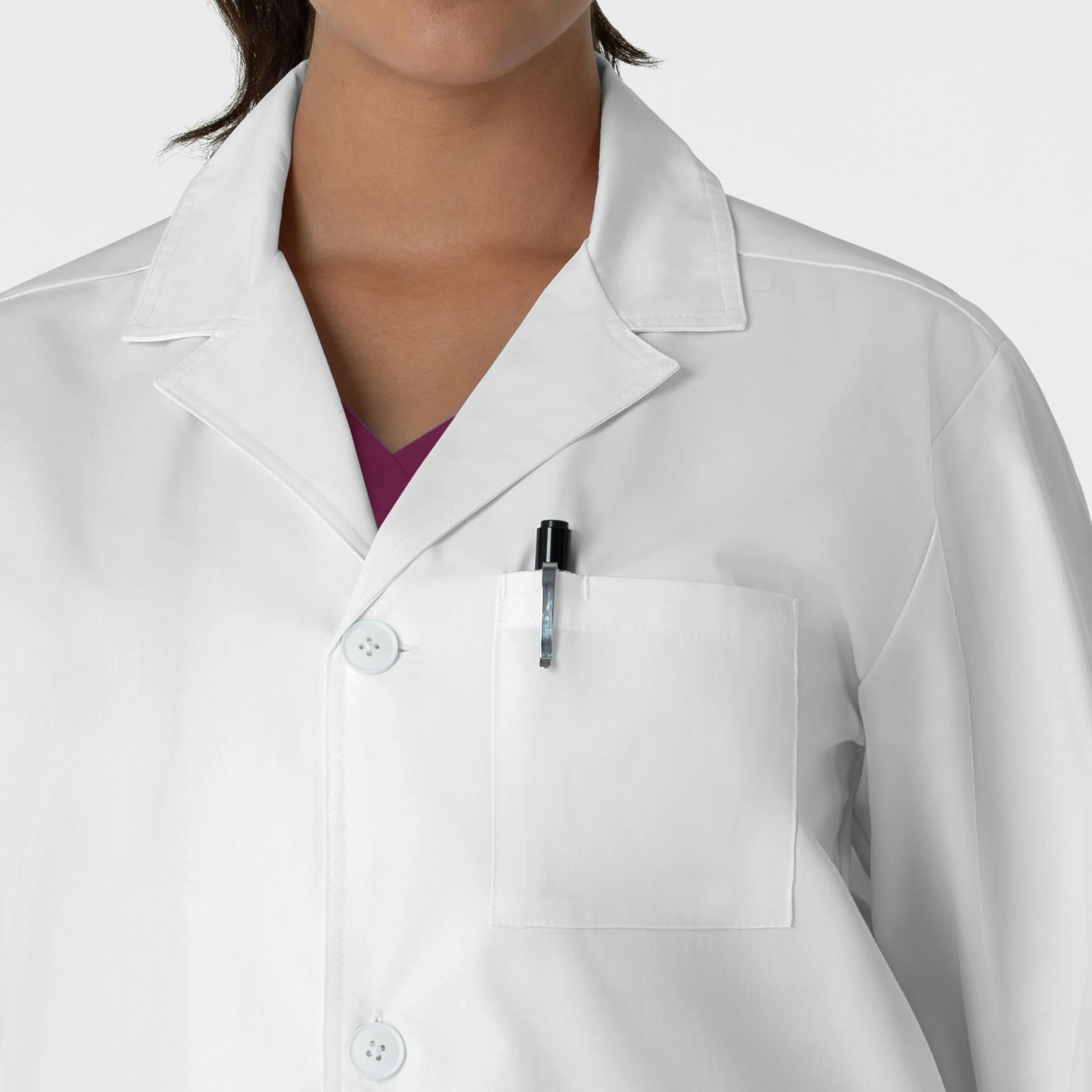 WonderLAB 7602 Unisex Iconic Lab Coat White