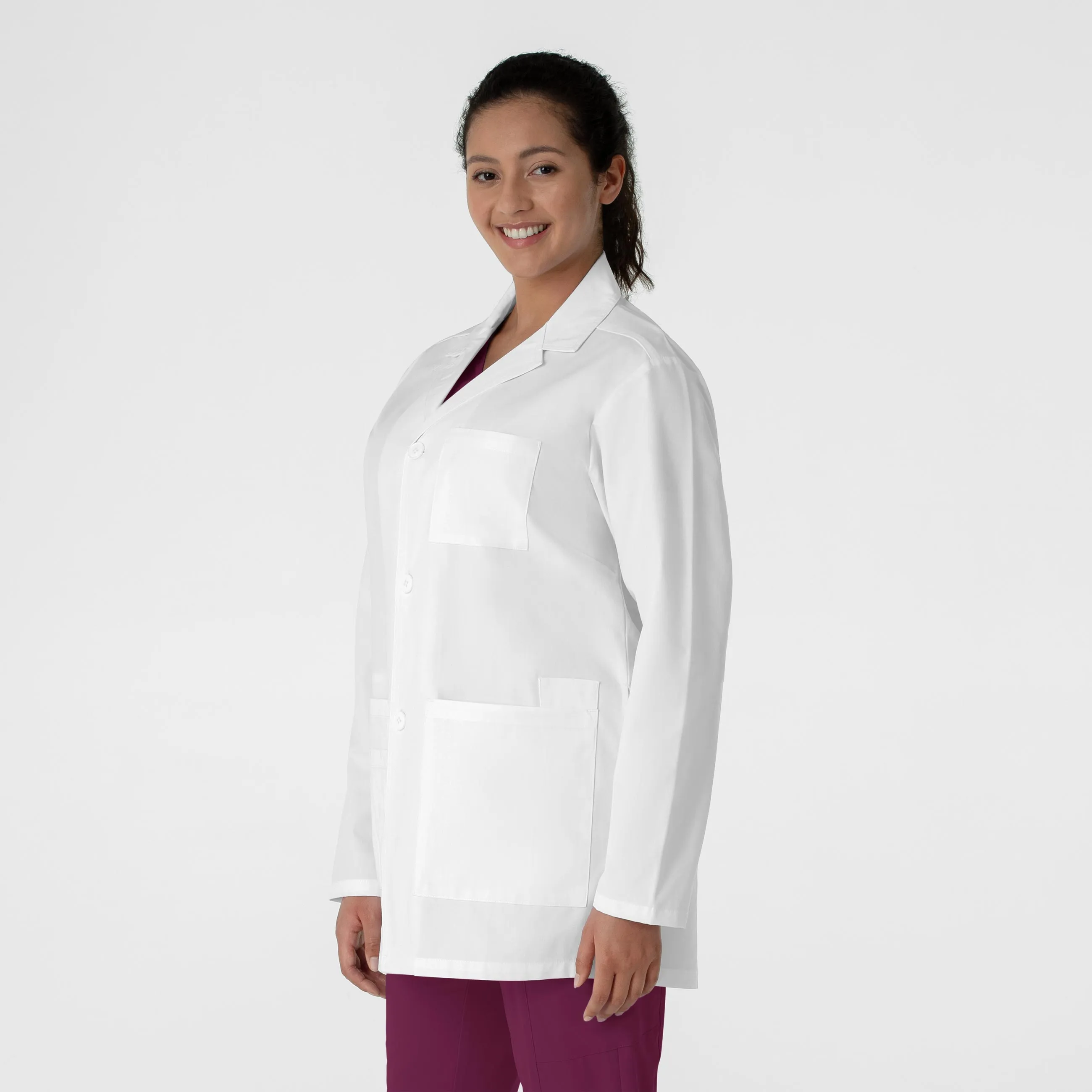 WonderLAB 7602 Unisex Iconic Lab Coat White