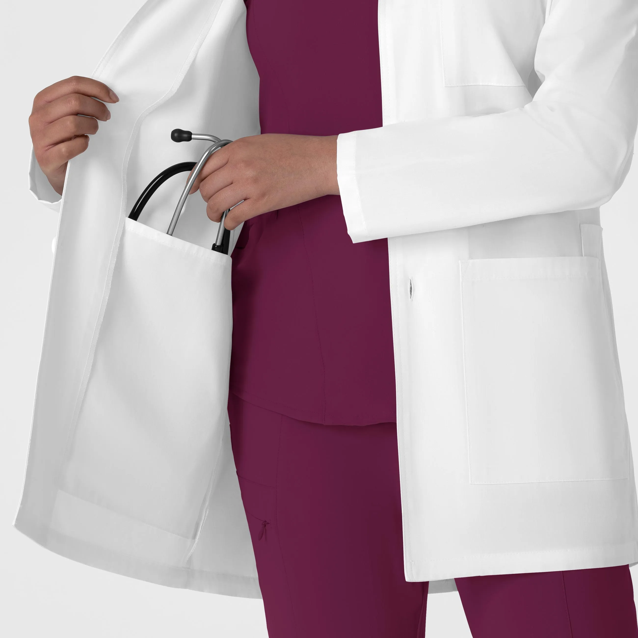 WonderLAB 7602 Unisex Iconic Lab Coat White