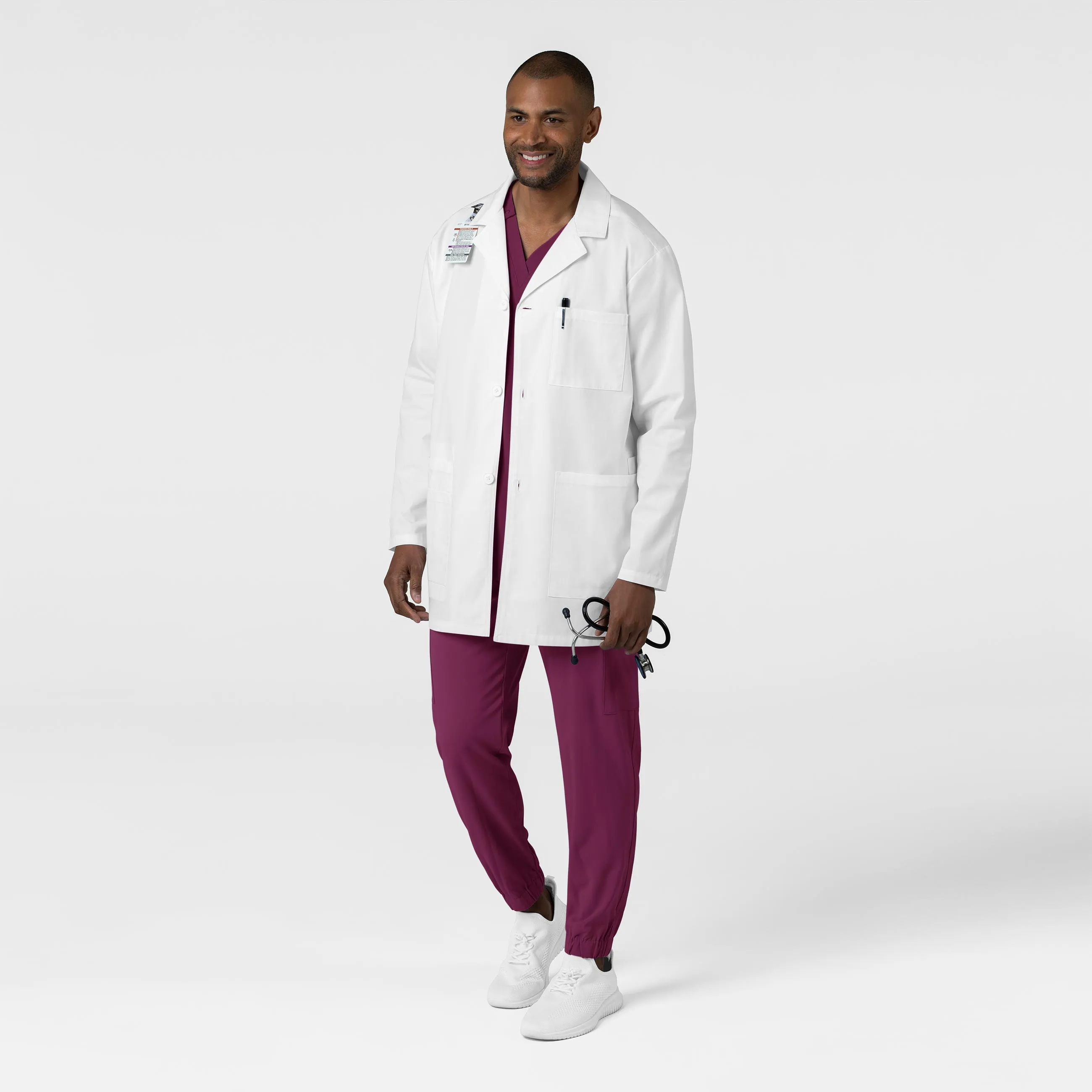 WonderLAB 7602 Unisex Iconic Lab Coat White