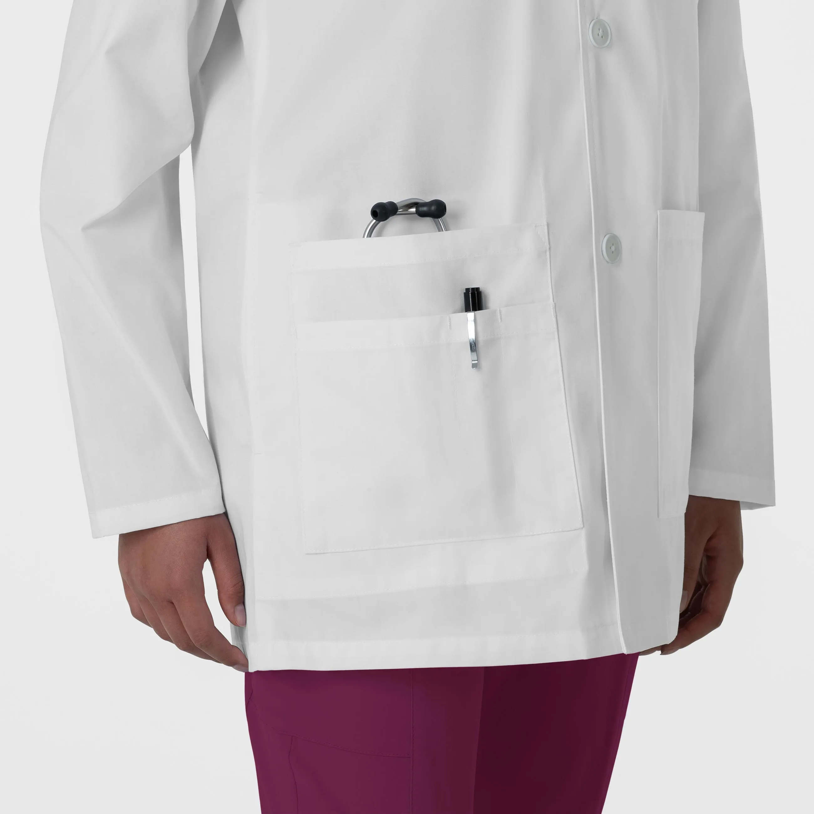 WonderLAB 7602 Unisex Iconic Lab Coat White