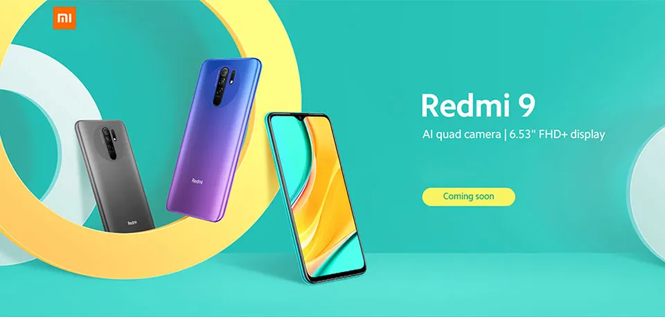 Xiaomi Redmi 9 global rom Smartphone  6.53"" Display 5020mAh Battery Redmi9 Mobile Phone blue_4 64G