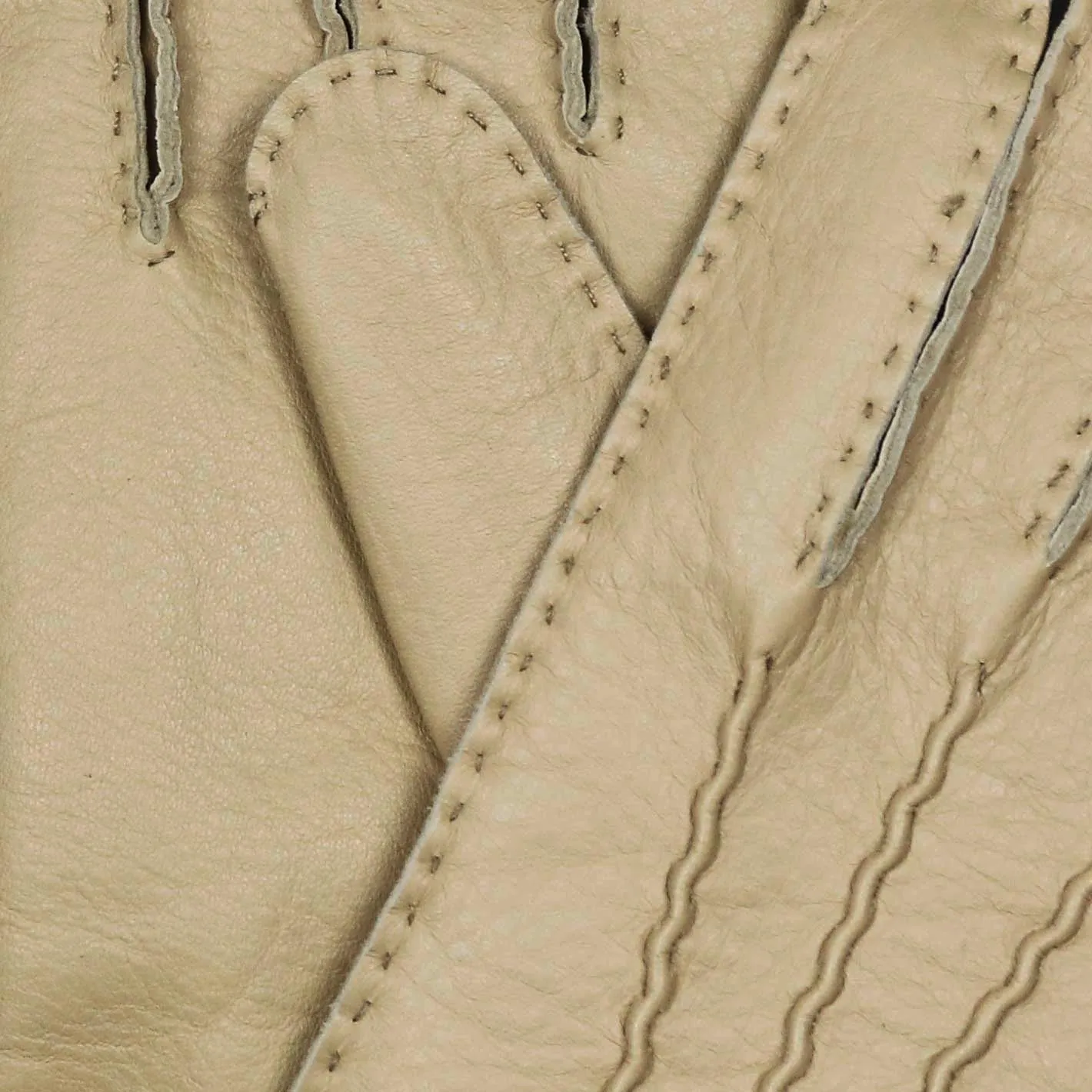 Yellow Deer Skin Cashmere Lined Gloves