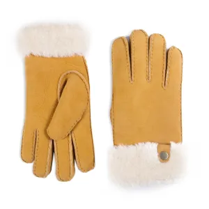 YISEVEN Men's  Lambskin Shearling Leather Gloves