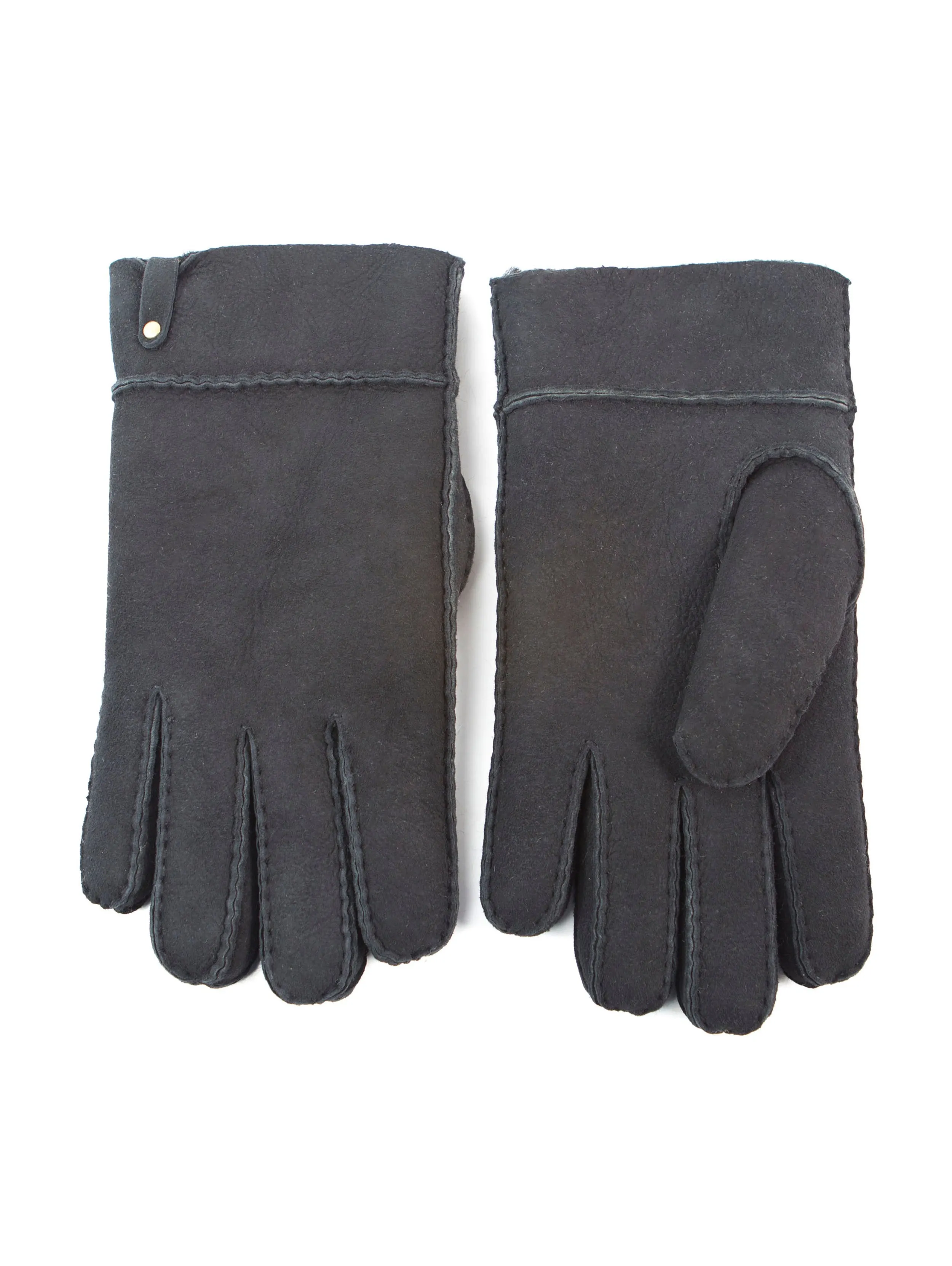 YISEVEN Men's Lambskin Shearling Leather Gloves