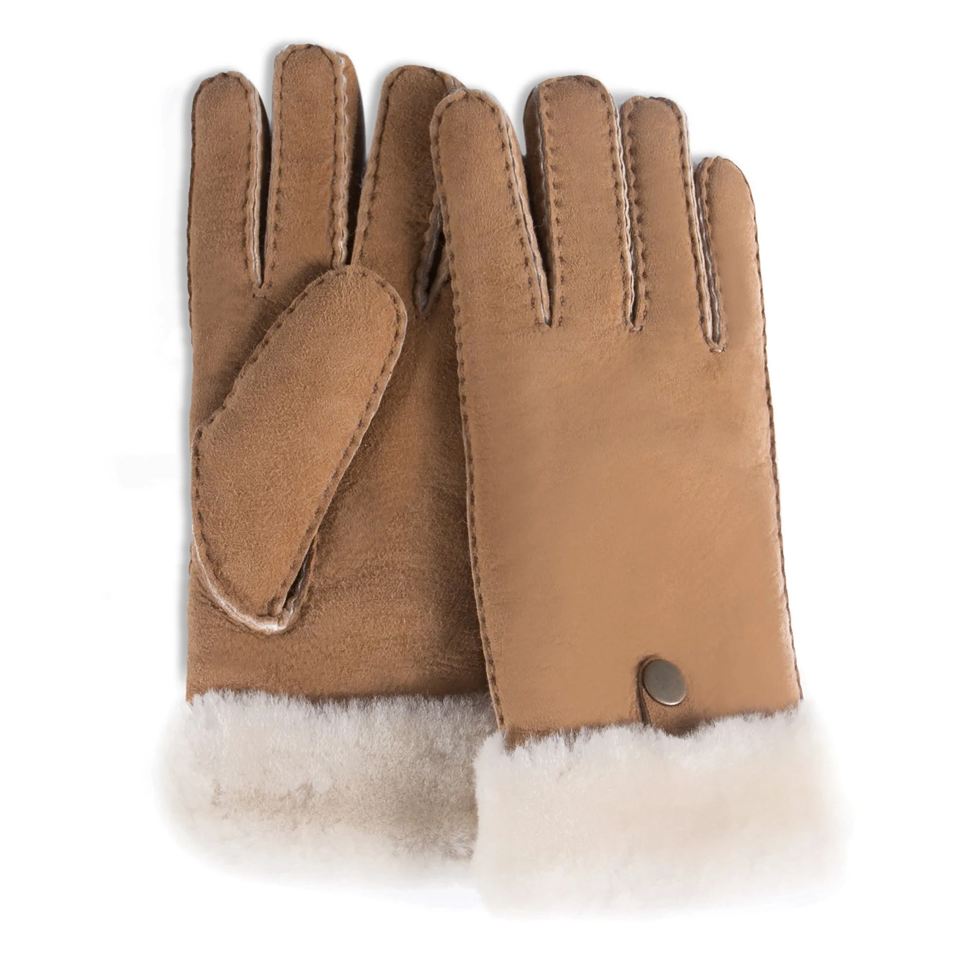 YISEVEN Men's  Lambskin Shearling Leather Gloves