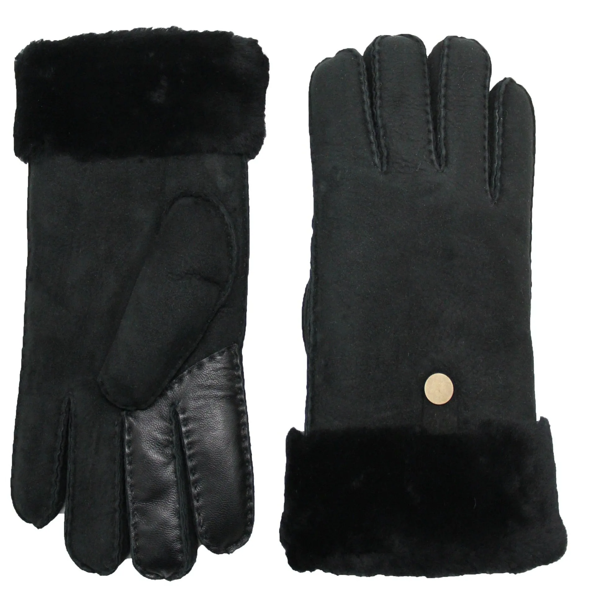 YISEVEN Men's  Lambskin Shearling Leather Gloves