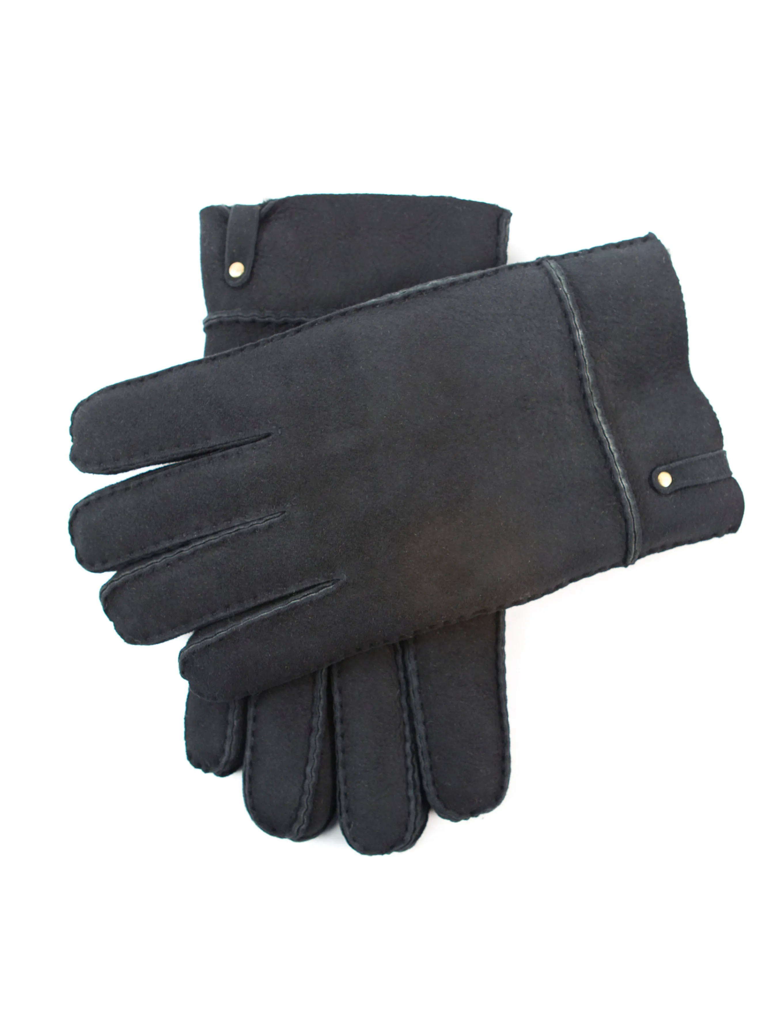YISEVEN Men's Lambskin Shearling Leather Gloves
