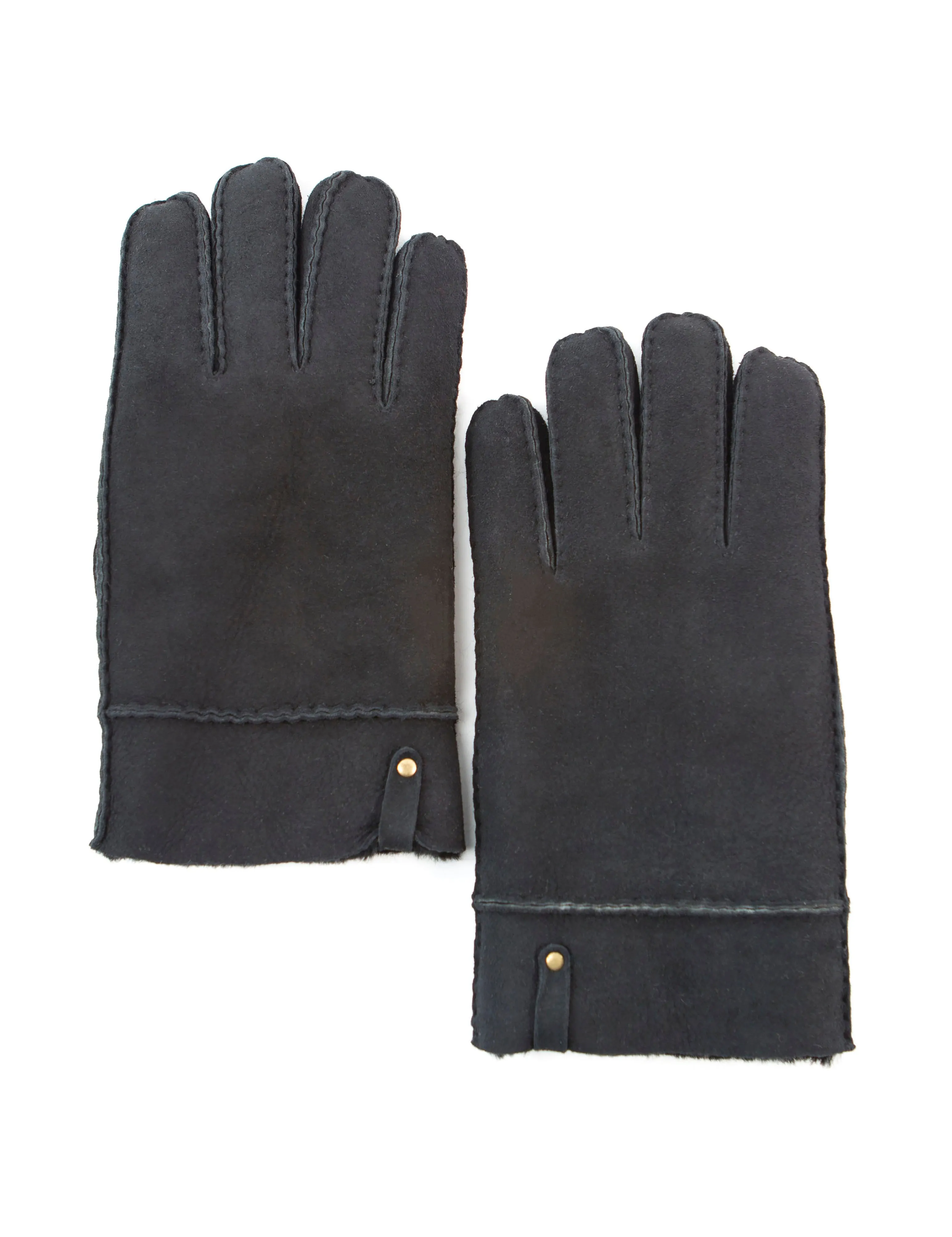 YISEVEN Men's Lambskin Shearling Leather Gloves