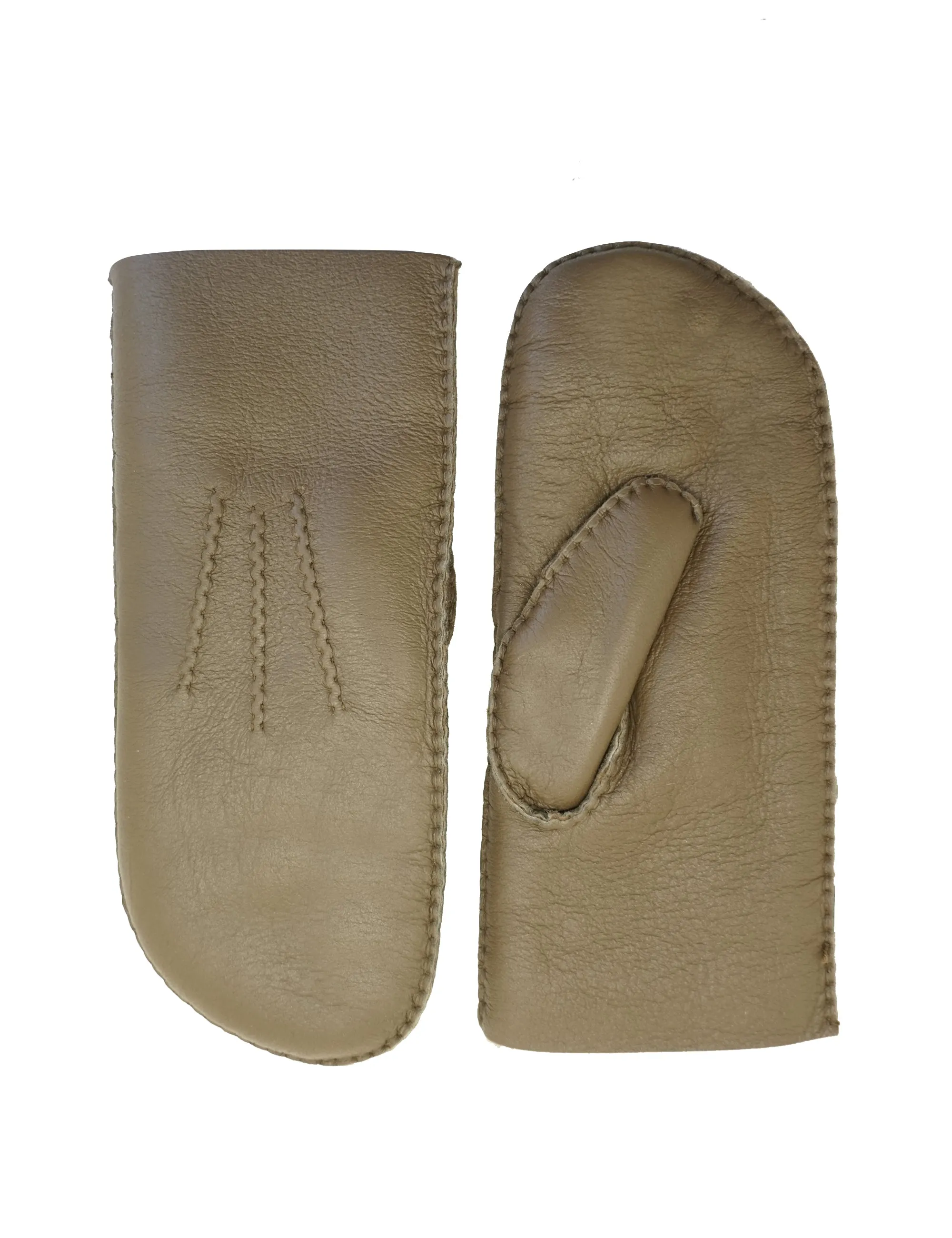 YISEVEN Men's Sheepskin  Shearling Leather Gloves(Mittens)