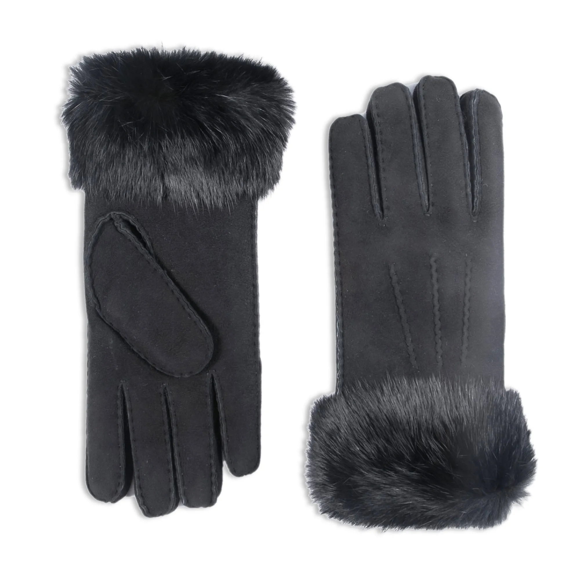 YISEVEN Women's Sheepskin Shearling Leather Gloves