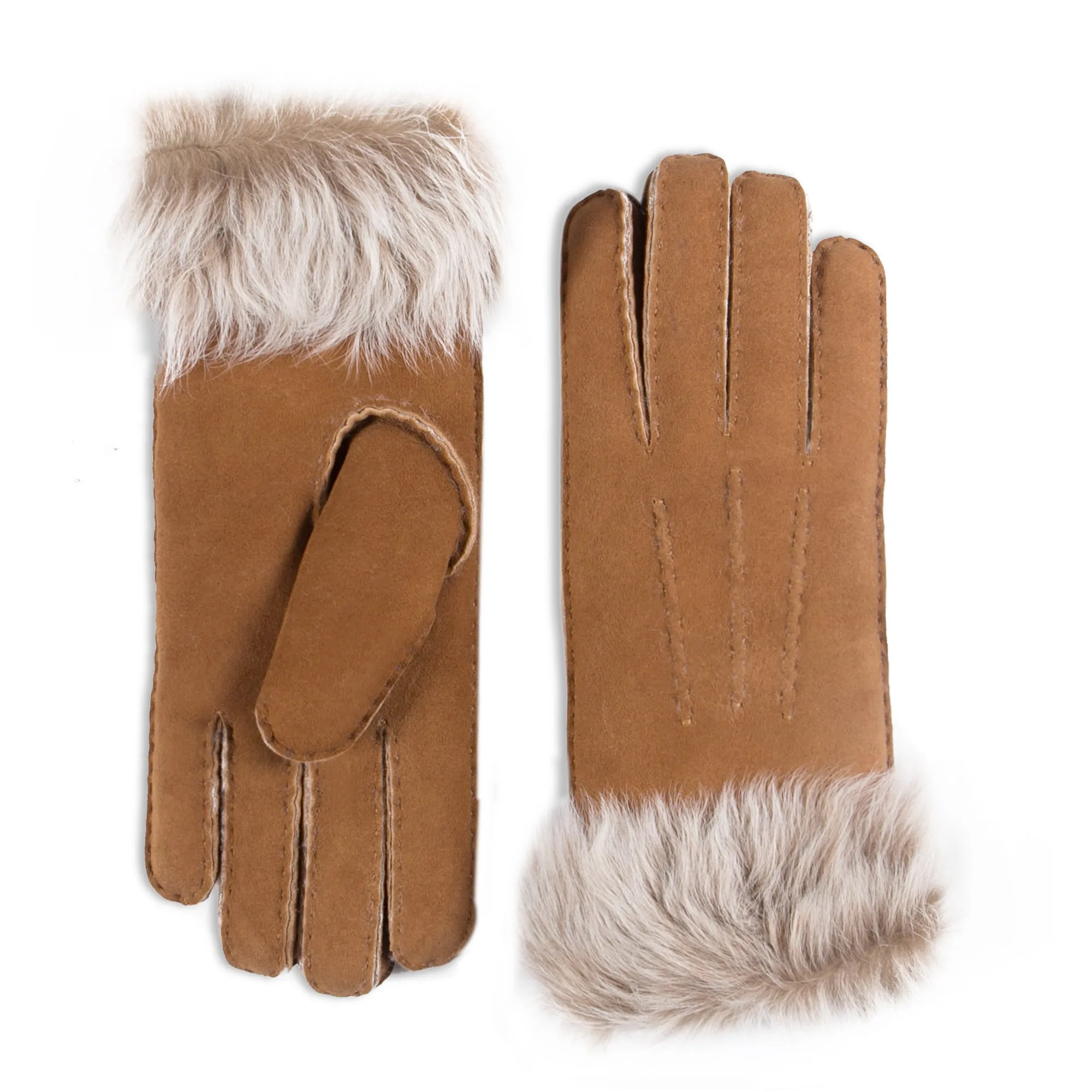 YISEVEN Women's Sheepskin Shearling Leather Gloves