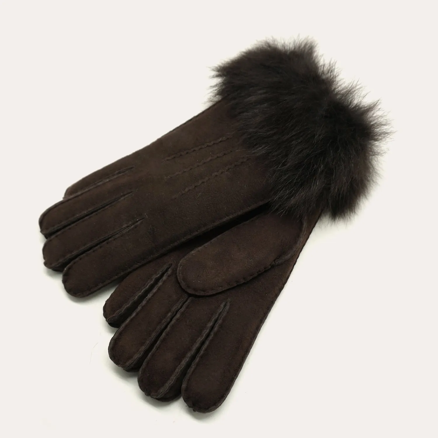 YISEVEN Women's Sheepskin Shearling Leather Gloves