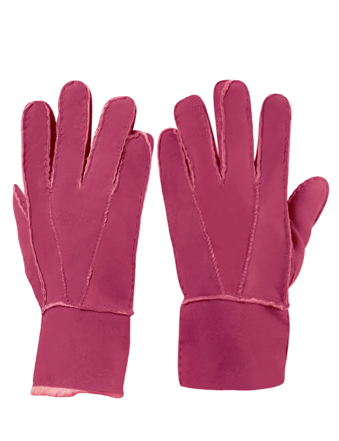 YISEVEN Womens Sheepskin Shearling Leather Gloves