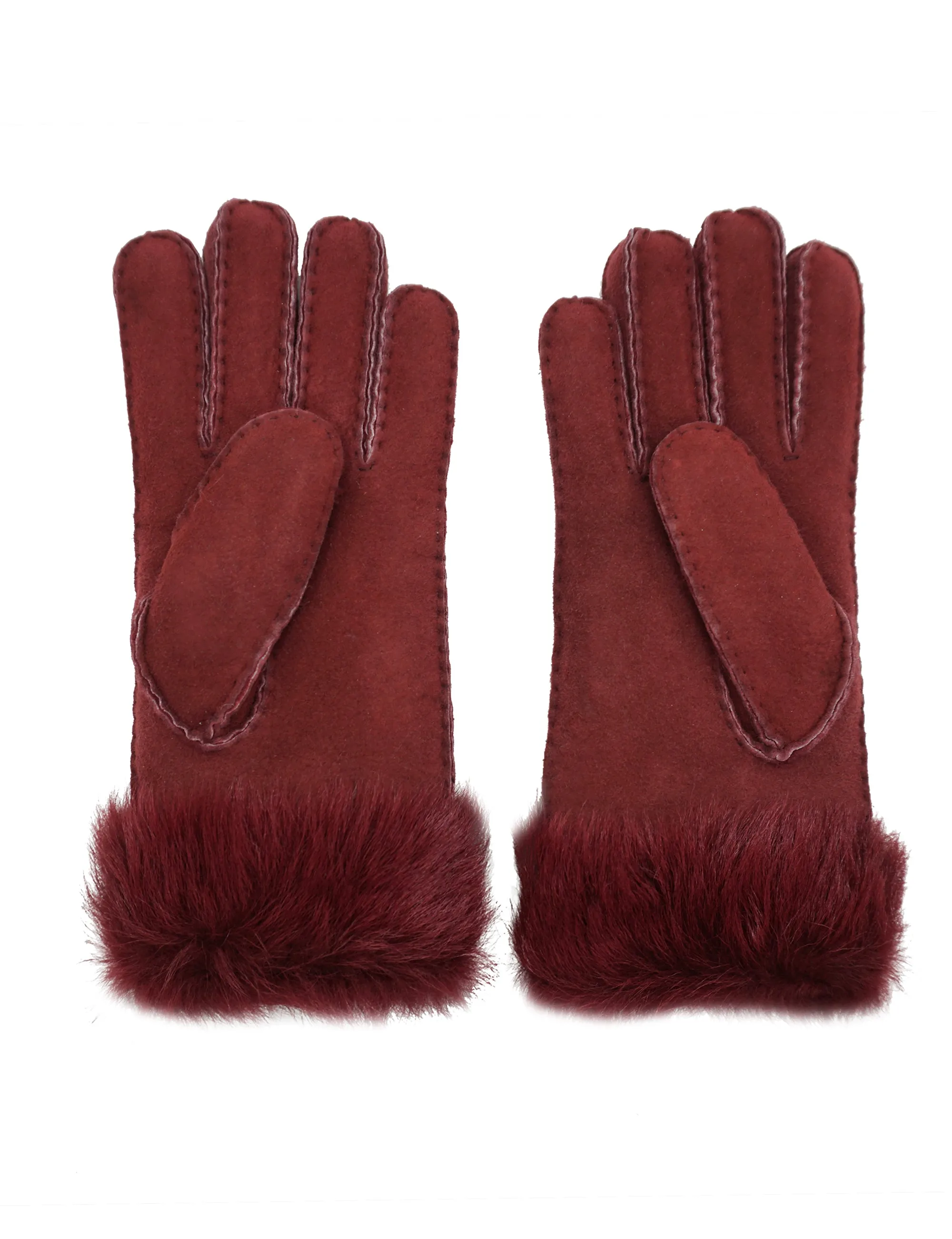 YISEVEN Women's Sheepskin Shearling Leather Gloves