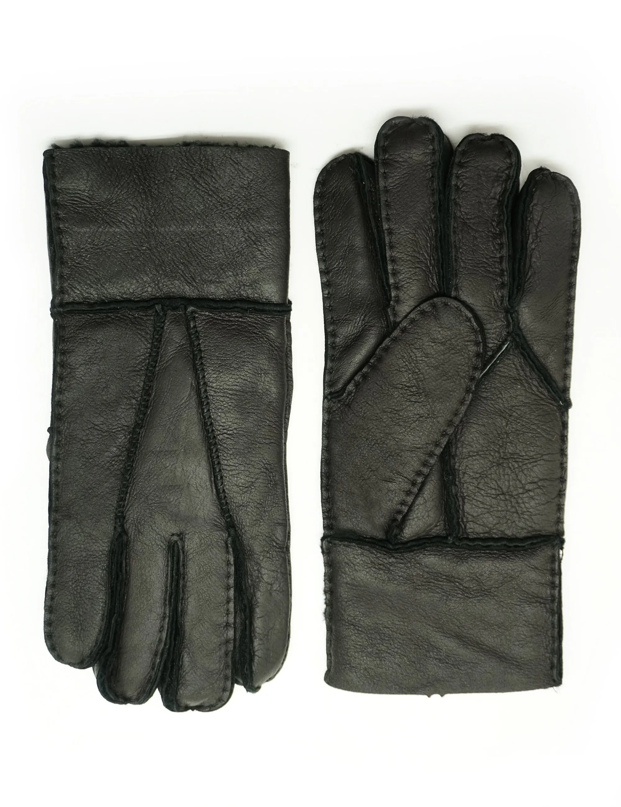 YISEVEN Womens Sheepskin Shearling Leather Gloves