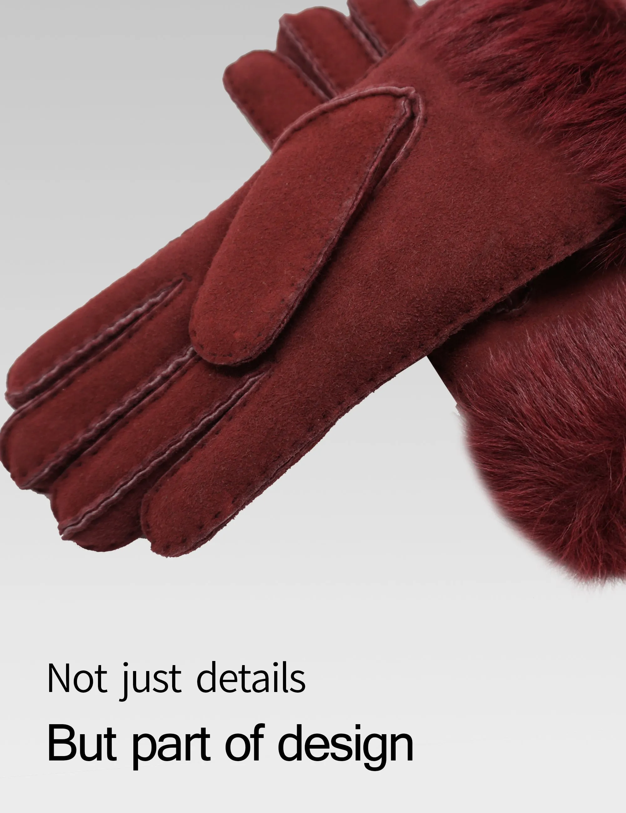 YISEVEN Women's Sheepskin Shearling Leather Gloves