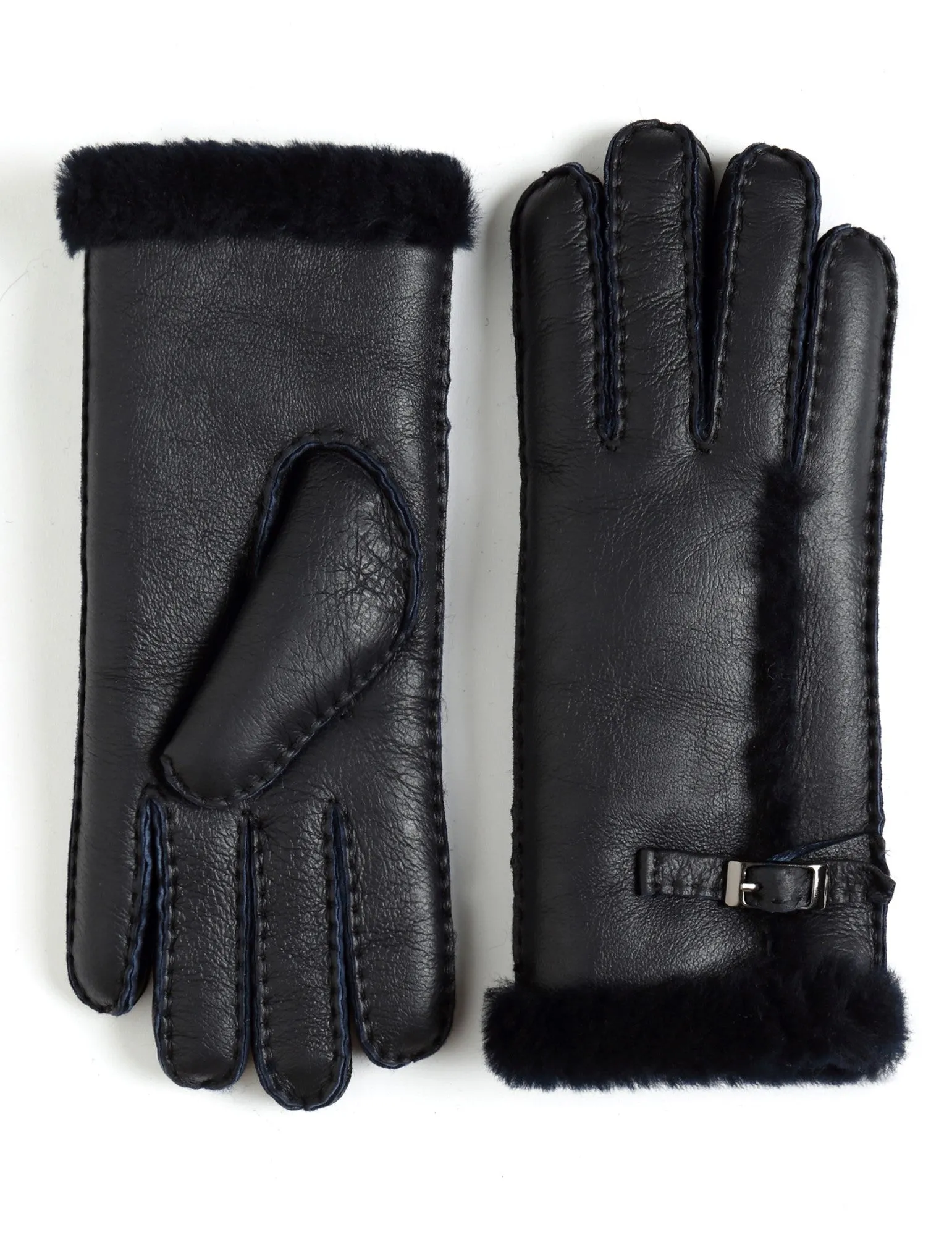 YISEVEN Womens Sheepskin Shearling Leather Gloves