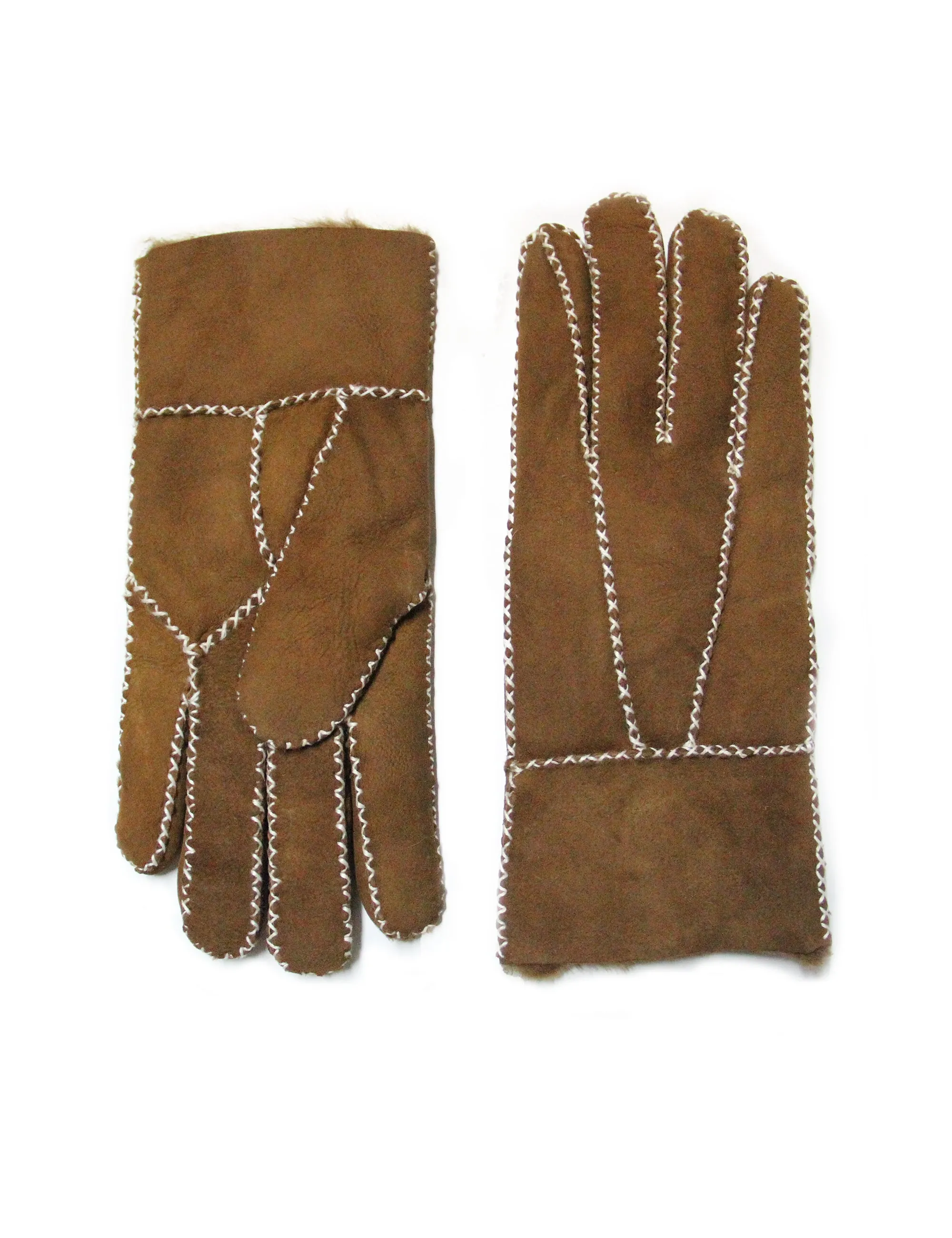 YISEVEN Womens Sheepskin Shearling Leather Gloves
