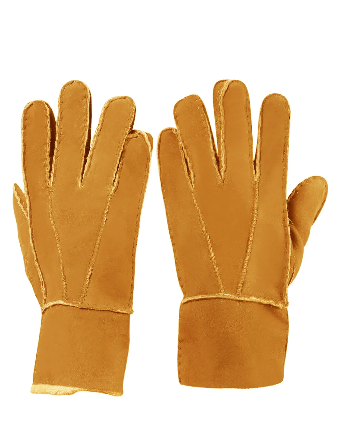 YISEVEN Womens Sheepskin Shearling Leather Gloves