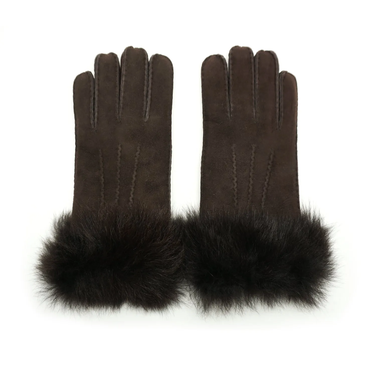 YISEVEN Women's Sheepskin Shearling Leather Gloves