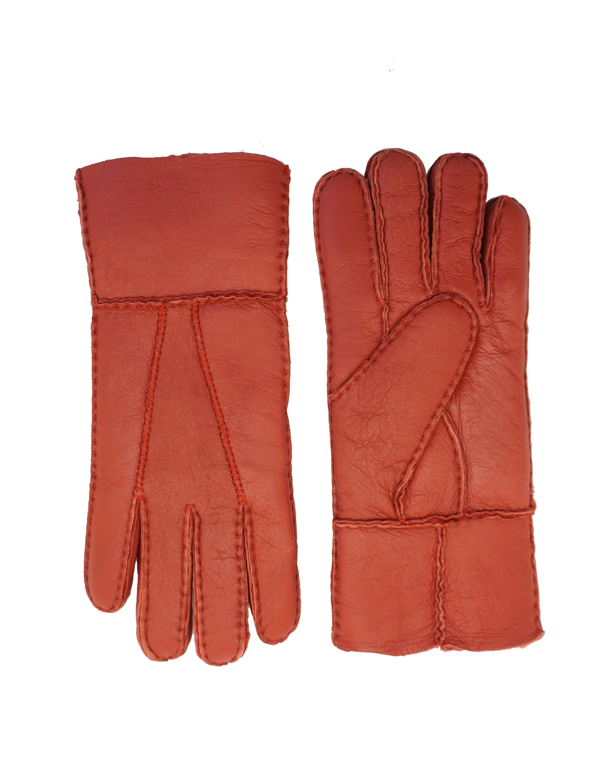 YISEVEN Womens Sheepskin Shearling Leather Gloves