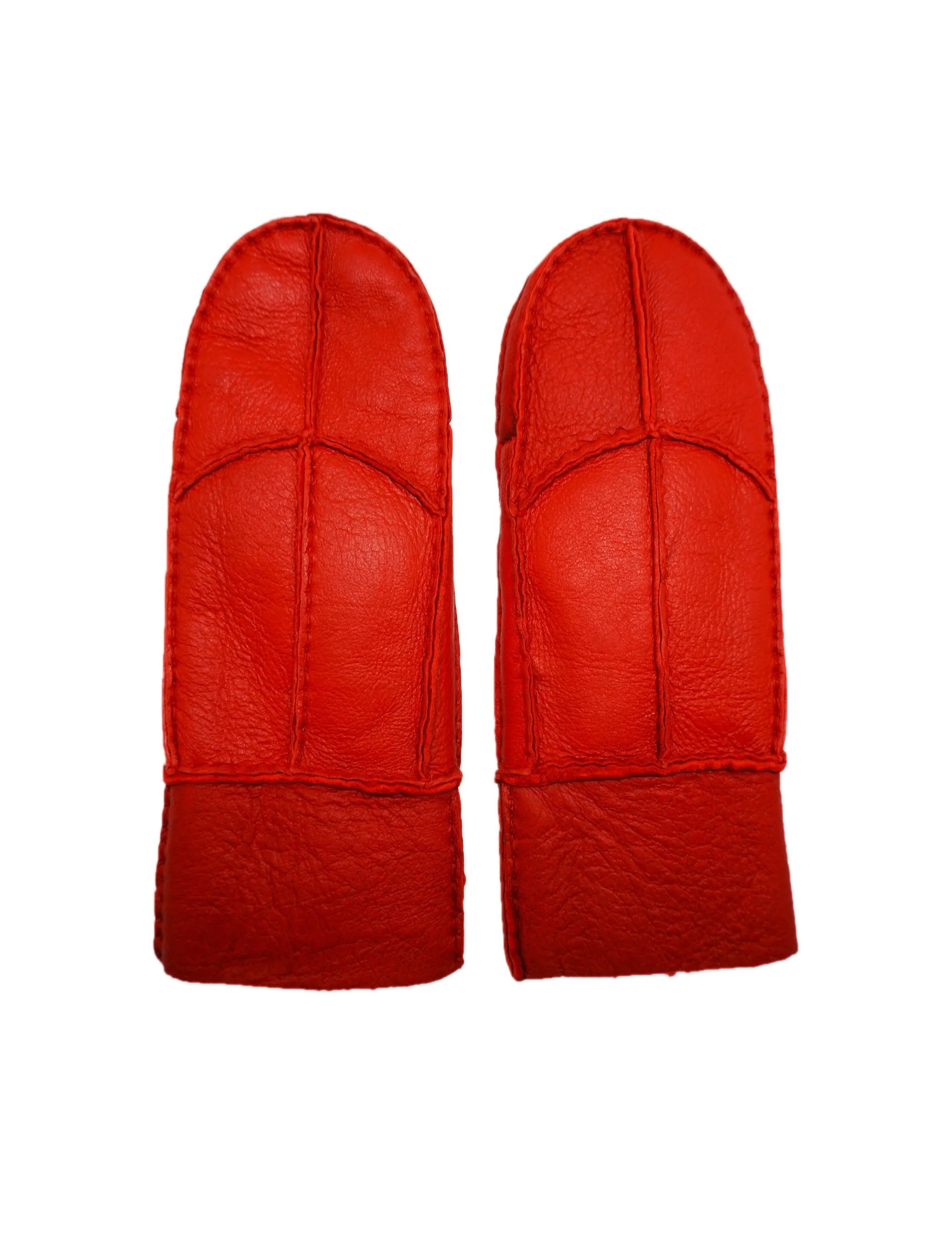 YISEVEN Women's Sheepskin Shearling Leather Gloves(Mittens)
