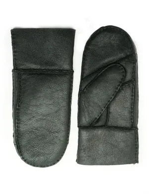 YISEVEN Women's Sheepskin Shearling Leather Gloves(Mittens)