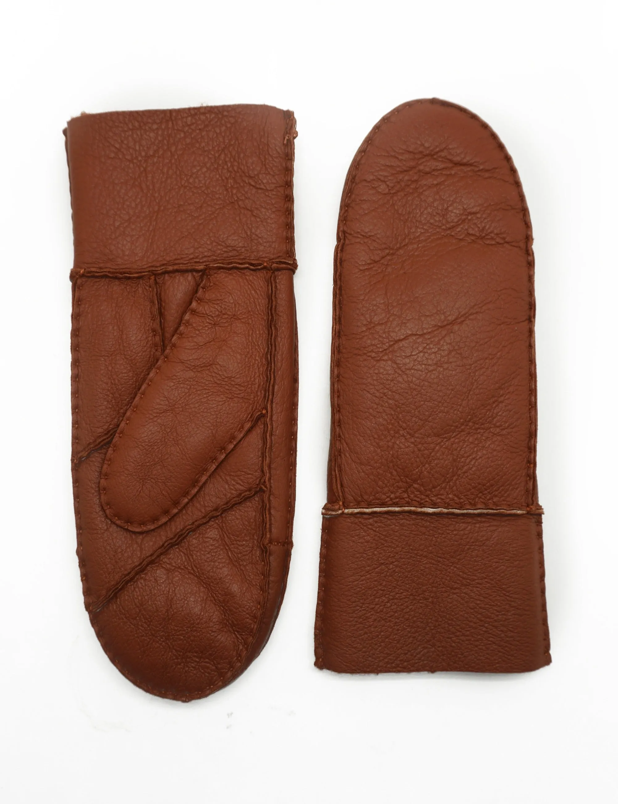 YISEVEN Women's Sheepskin Shearling Leather Gloves(Mittens)