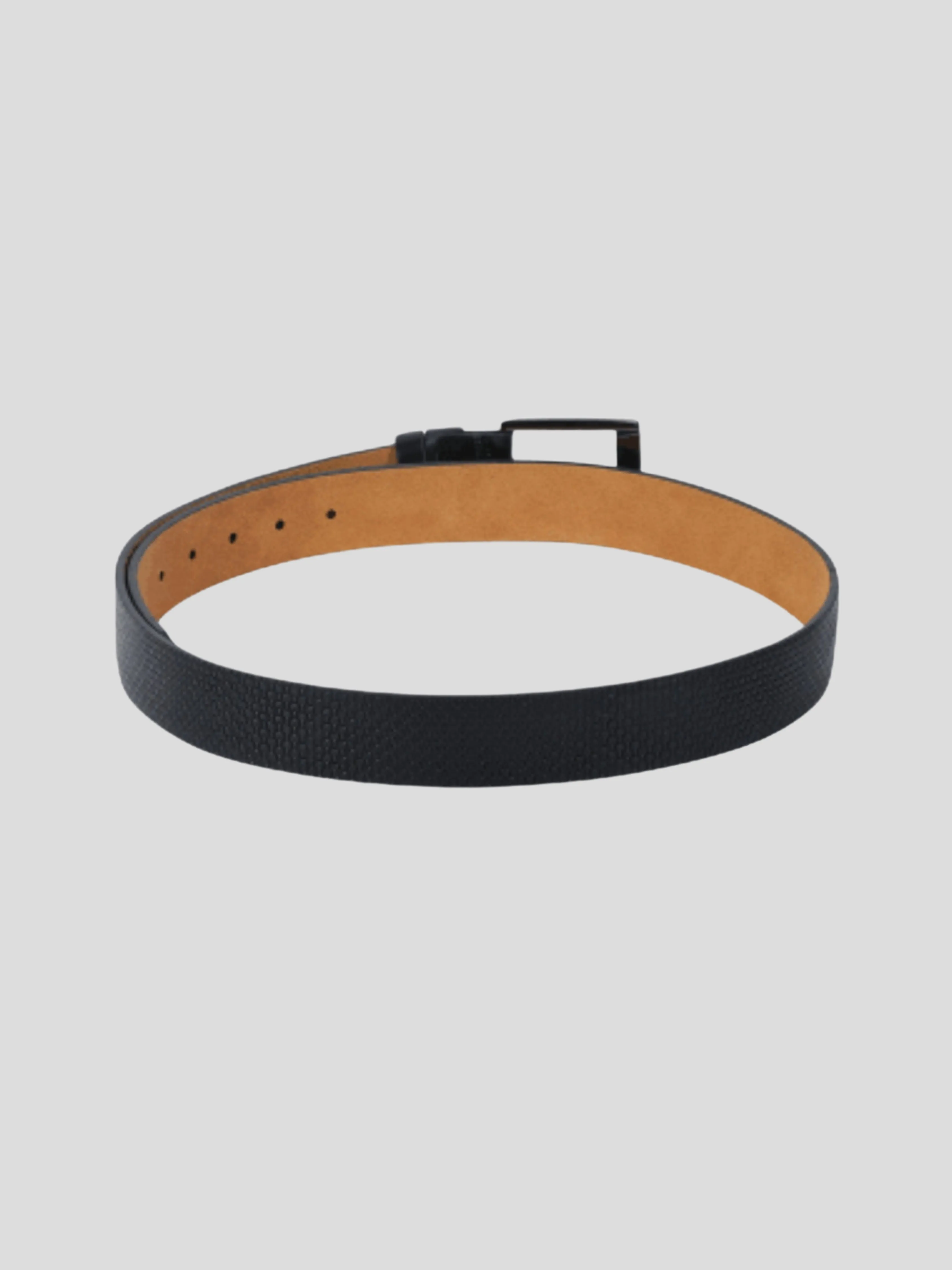Youth Robe Men's Black Leather Belt