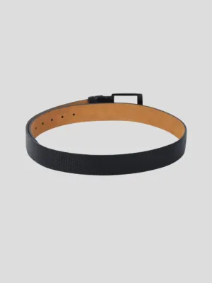 Youth Robe Men's Black Leather Belt