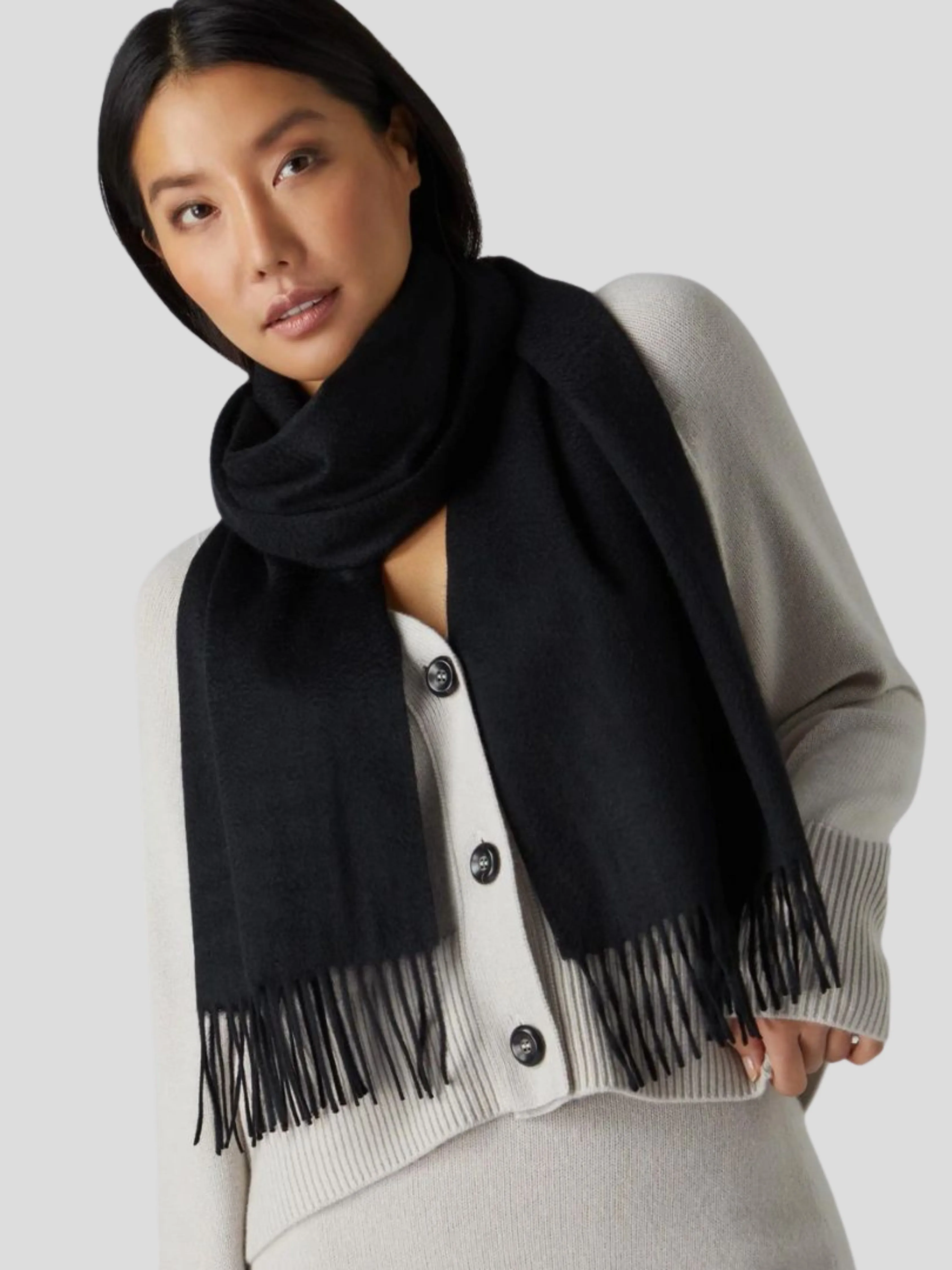 Youth Robe Women's Black Muffler